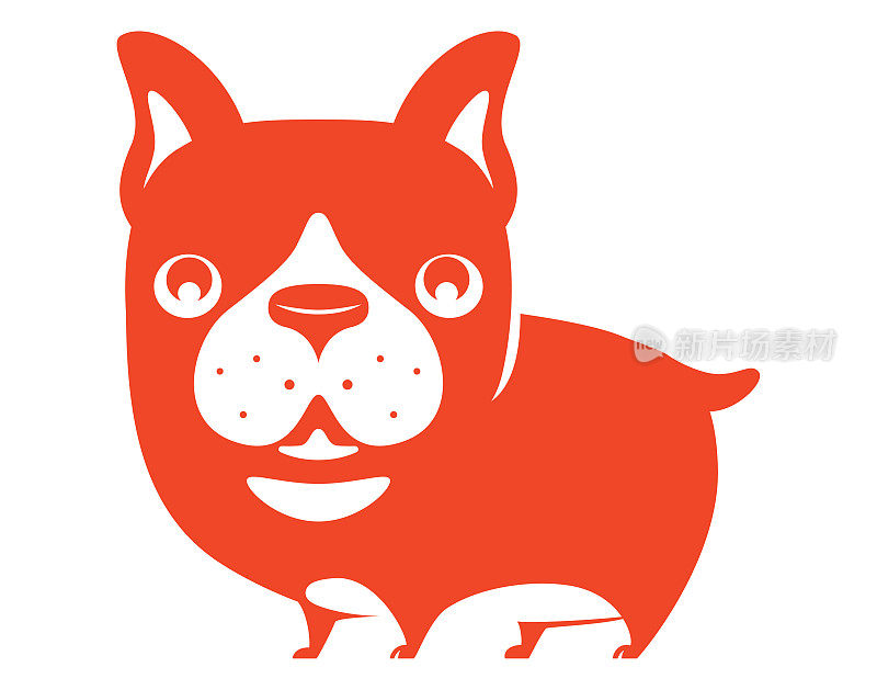 funny bulldog symbol